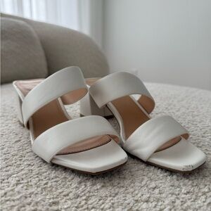 Topshop White Leather Sandals